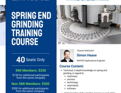 Wafios offering spring end grinding training course on Aug 28th